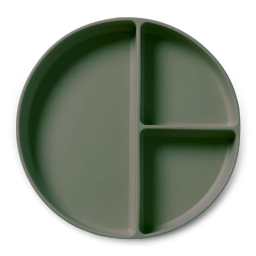 NUUROO Osztott szilikon tányér- Zöld