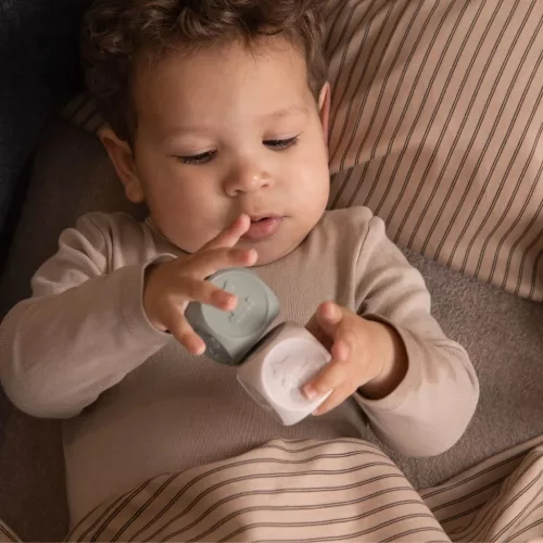 Nuuroo Prémium gyermek ágynemű huzat- Krém csíkos