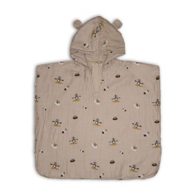 Nuuroo Flor muszlin poncsó - Beige surfer