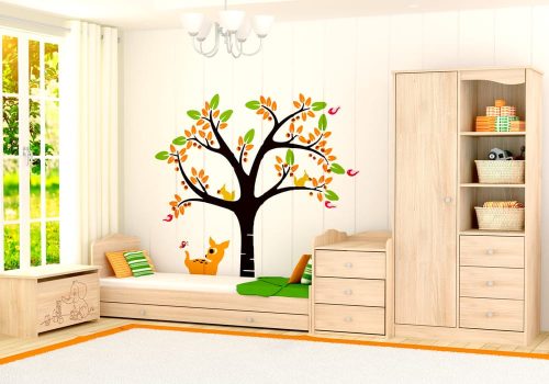 Timba Nyitott kombinált gyermekágy borostyán