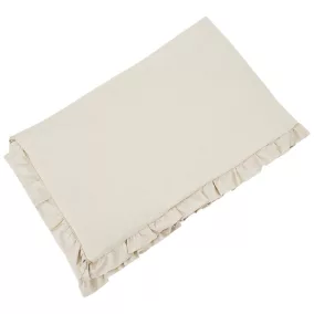 ECO Pamut rácsoságyvédő fodros Light Beige 360 cm