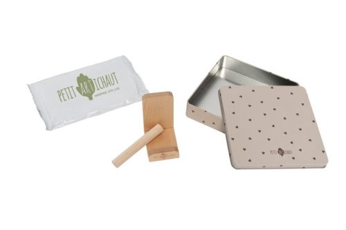 Petit Artichaut kéz- és lábnyomat készítő Baby Box négyzet - Pretty Hearts