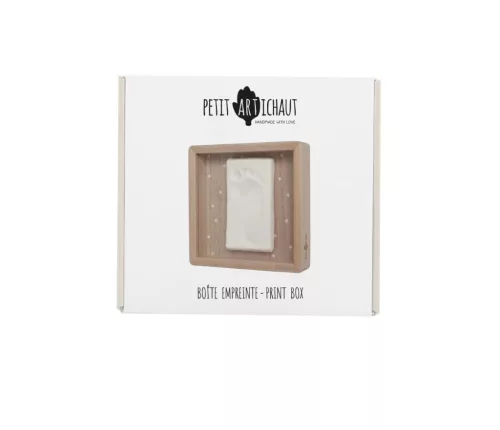 Petit Artichaut kéz- és lábnyomat készítő elegáns fa kerettel - Pretty Hearts