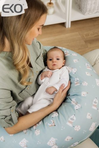 EKO Szoptatós párna kicsi VELVET Dogs Mint 60x60 cm