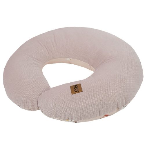 EKO Szoptatós párna kicsi VELVET My farm Powder pink 60x60 cm