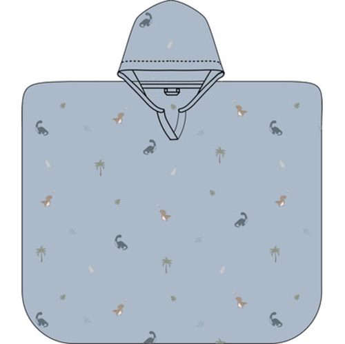 Petu Petu Muszlin poncsó kapucnival- Dínós(3-4év)