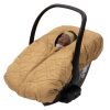 Téli steppelt védőhuzat 0+ autósülésre, bézs