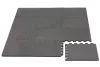 Puzzle habszivacs játszószőnyeg szegéllyel Cool Grey 92x122 cm