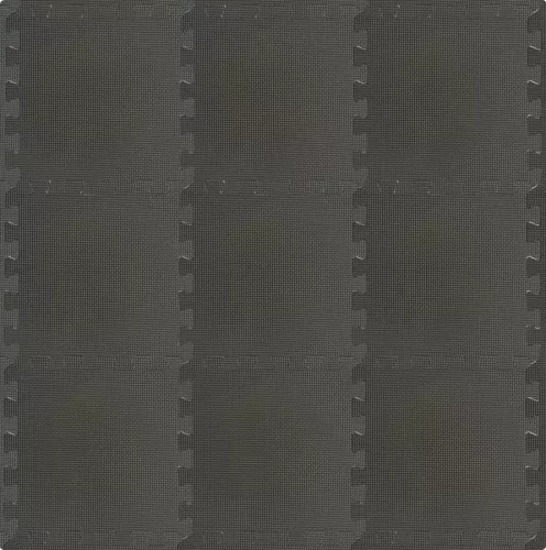 Puzzle habszivacs játszószőnyeg szegéllyel Cool Grey 92x92 cm