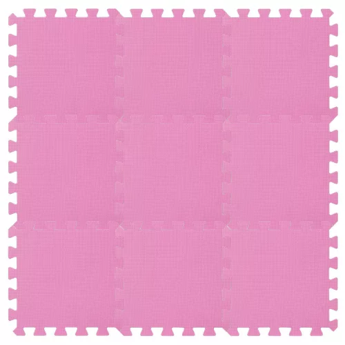 Puzzle habszivacs játszószőnyeg Pink 90x90 cm