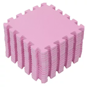 Puzzle habszivacs játszószőnyeg Pink 120x120cm