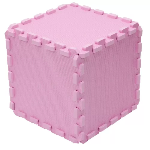 Puzzle habszivacs játszószőnyeg Pink 120x120cm