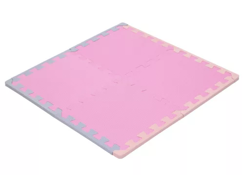 Puzzle habszivacs játszószőnyeg Pink 120x120cm