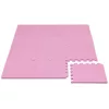 Puzzle habszivacs játszószőnyeg szegéllyel Pink 92x122 cm