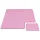 Puzzle habszivacs játszószőnyeg szegéllyel Pink 92x122 cm