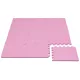 Puzzle habszivacs játszószőnyeg szegéllyel Pink 92x122 cm