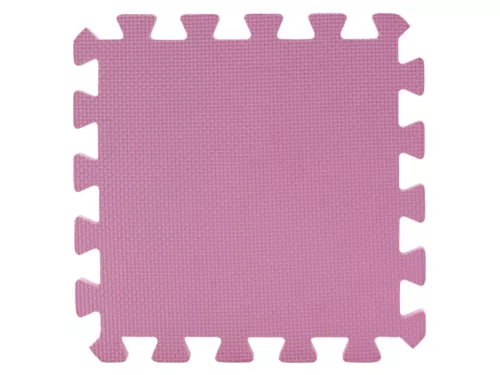 Puzzle habszivacs játszószőnyeg szegéllyel Pink 92x122 cm