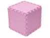 Puzzle habszivacs játszószőnyeg szegéllyel Pink 92x122 cm
