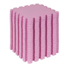 Puzzle habszivacs játszószőnyeg szett Pink 150x150cm