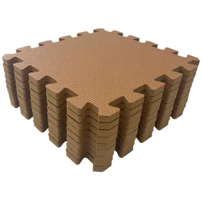 Puzzle habszivacs játszószőnyeg Brown 90x90 cm
