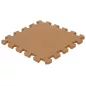   Puzzle habszivacs játszószőnyeg szegéllyel Brown 92x122 cm
