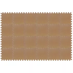 Puzzle habszivacs játszószőnyeg szett Brown 180x120cm