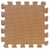 Puzzle habszivacs játszószőnyeg szett Brown 150x150cm
