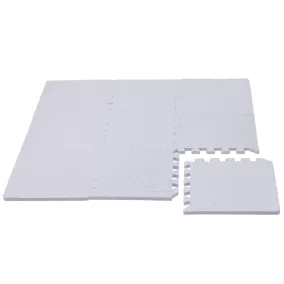   Puzzle habszivacs játszószőnyeg szegéllyel Silver 92x92 cm