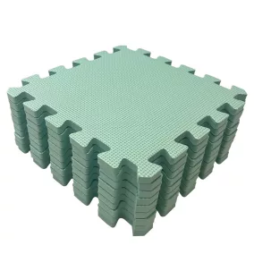 Puzzle habszivacs játszószőnyeg Light Green 90x90 cm