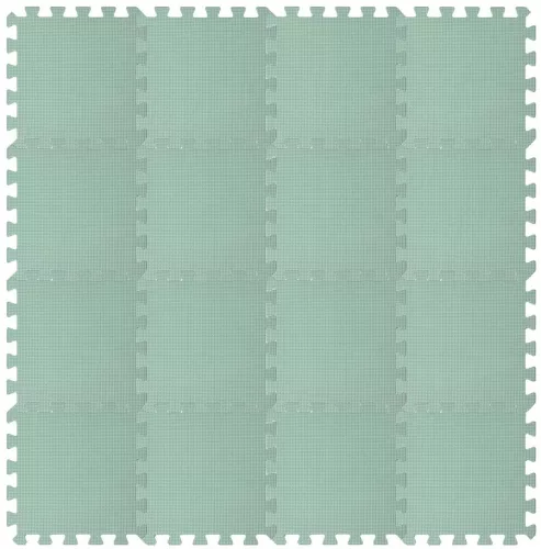 Puzzle habszivacs játszószőnyeg Light Green 120x120cm
