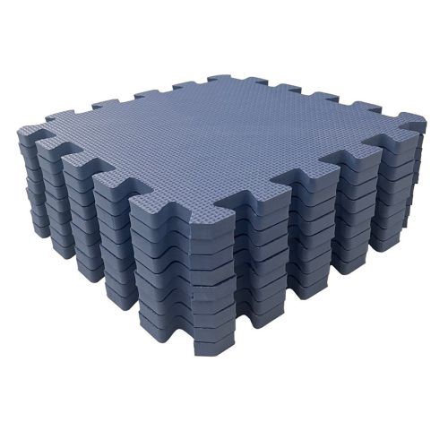 Puzzle habszivacs játszószőnyeg Blue 90x90 cm