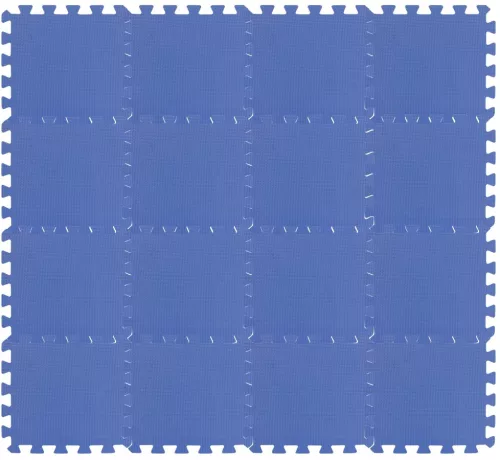 Puzzle habszivacs játszószőnyeg Blue 120x120cm