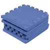 Puzzle habszivacs játszószőnyeg szegéllyel Blue 92x122 cm