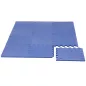   Puzzle habszivacs játszószőnyeg szegéllyel Blue 92x122 cm