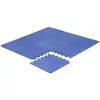 Puzzle habszivacs játszószőnyeg szegéllyel Blue 92x92 cm