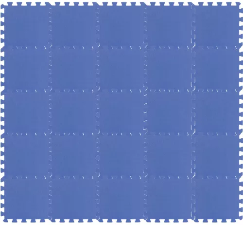 Puzzle habszivacs játszószőnyeg szett Blue 150x150cm