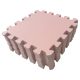 Puzzle habszivacs játszószőnyeg Light Pink 90x90 cm
