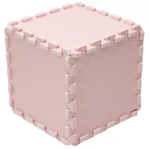 Puzzle habszivacs játszószőnyeg Light Pink 120x120cm