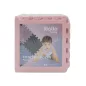   Puzzle habszivacs játszószőnyeg szegéllyel Light Pink 92x122 cm