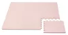 Puzzle habszivacs játszószőnyeg szegéllyel Light Pink 92x92 cm