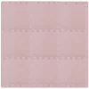 Puzzle habszivacs játszószőnyeg szegéllyel Light Pink 92x92 cm