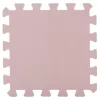 Puzzle habszivacs játszószőnyeg szegéllyel Light Pink 92x92 cm