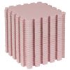 Puzzle habszivacs játszószőnyeg szett Light Pink 180x120cm