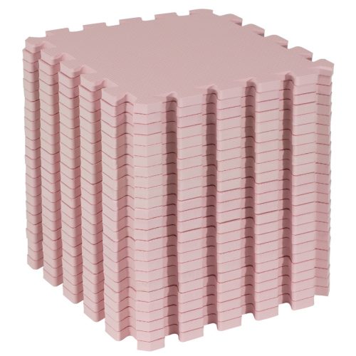 Puzzle habszivacs játszószőnyeg szett Light Pink 180x120cm