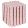 Puzzle habszivacs játszószőnyeg szett Light Pink 150x150cm