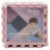 Puzzle habszivacs játszószőnyeg Light Pink 90x90 cm