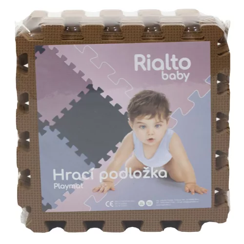 Puzzle habszivacs játszószőnyeg Cocoa Cream 90x90 cm