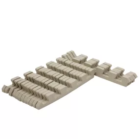 Bézs szegélyek habszivacs játszószőnyeghez 120x120cm