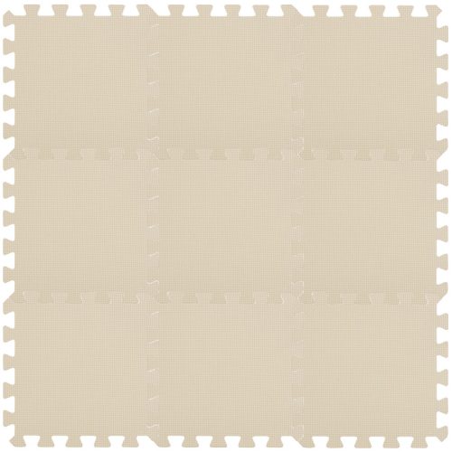 Puzzle habszivacs játszószőnyeg Light Beige 90x90 cm