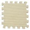 Puzzle habszivacs játszószőnyeg Light Beige 90x90 cm